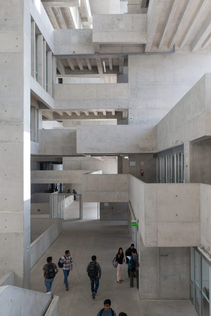 Interior halls of Campus UTEC.